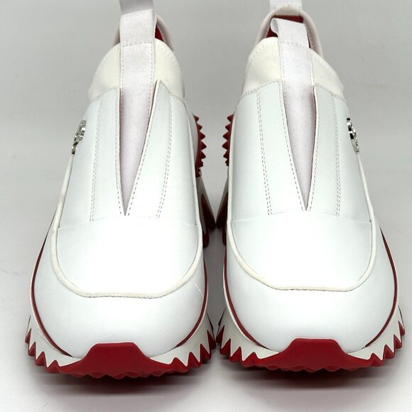 Christian Louboutin SHARKYLOUB SB Spikes Donna Leather Sneakers Shoes - Picture 7 of 14